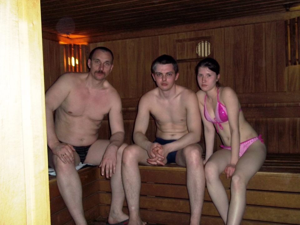 Русский Секс В Троем В Бане
