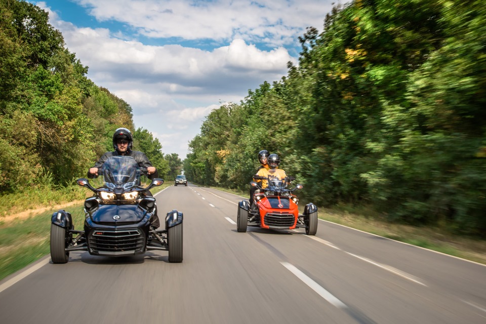 Can Am Spyder Driving Test