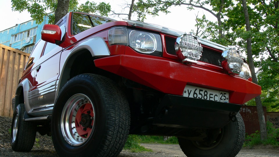 Mitsubishi Pajero 2G 3 5 бензиновый 1994 RED на DRIVE2