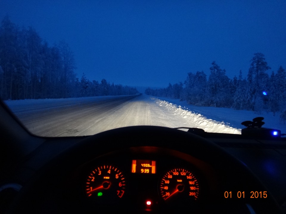 Фото Из Машины Ночью Зимой