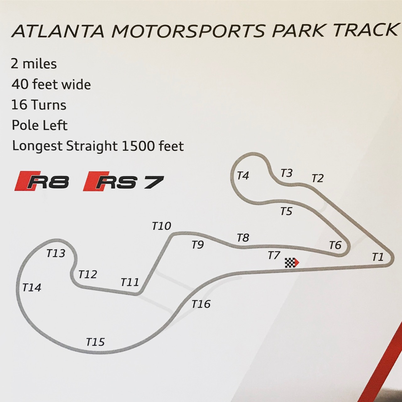 Pounding atlanta track before practice