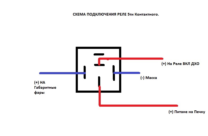 Схема подключения реле Схема подключения реле