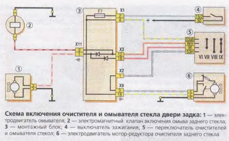 Схема подключения дворника калина Схема подключения дворника калина