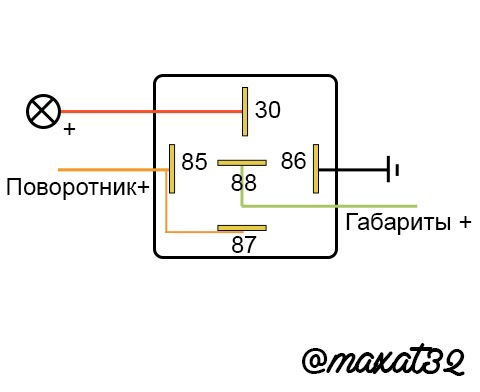 Как сделать мигающими габариты Как сделать мигающими габариты