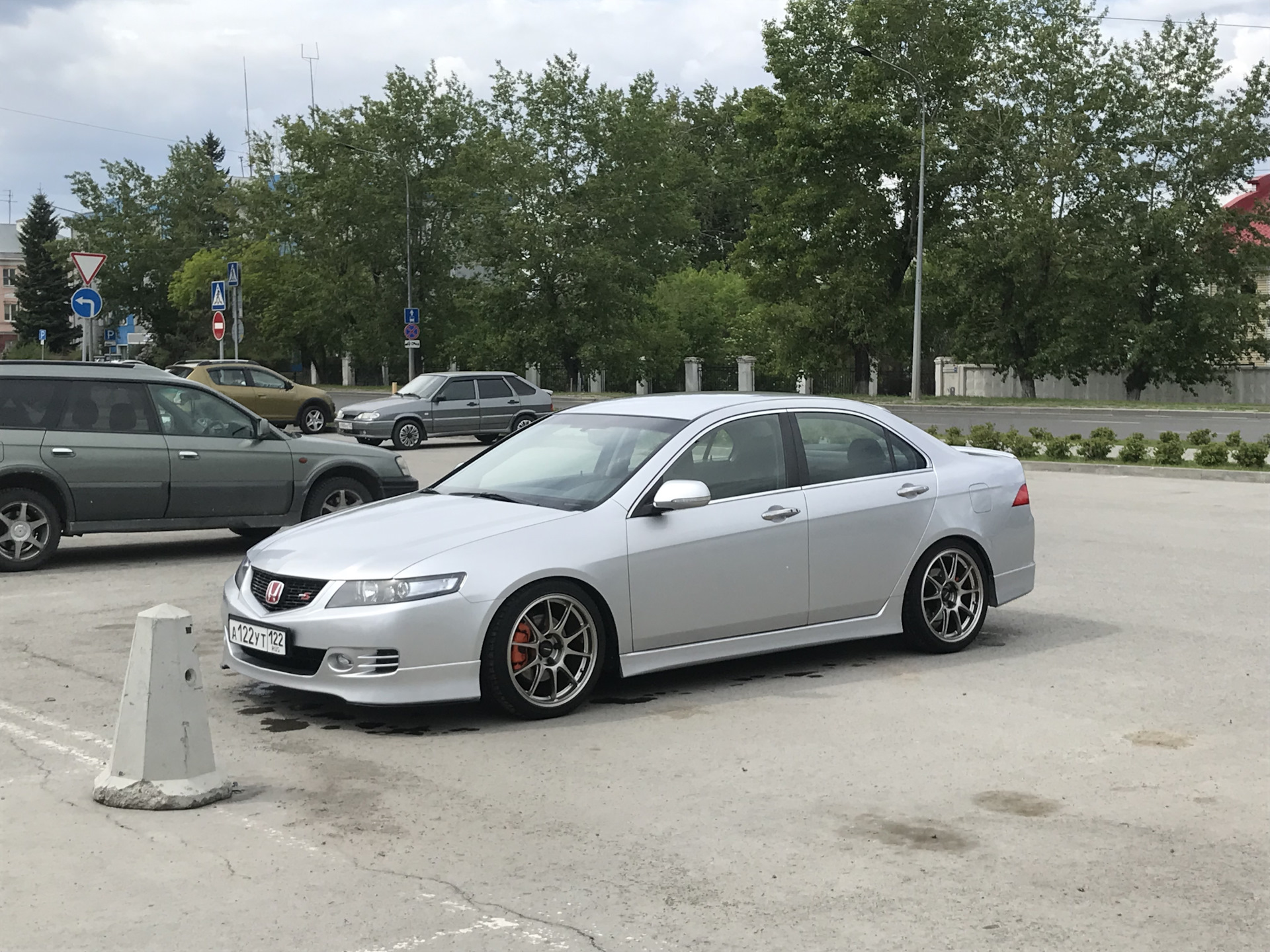 Tein Flex Z и Weds Sport tc105N Honda Accord 7G 2 4 л 2007 года