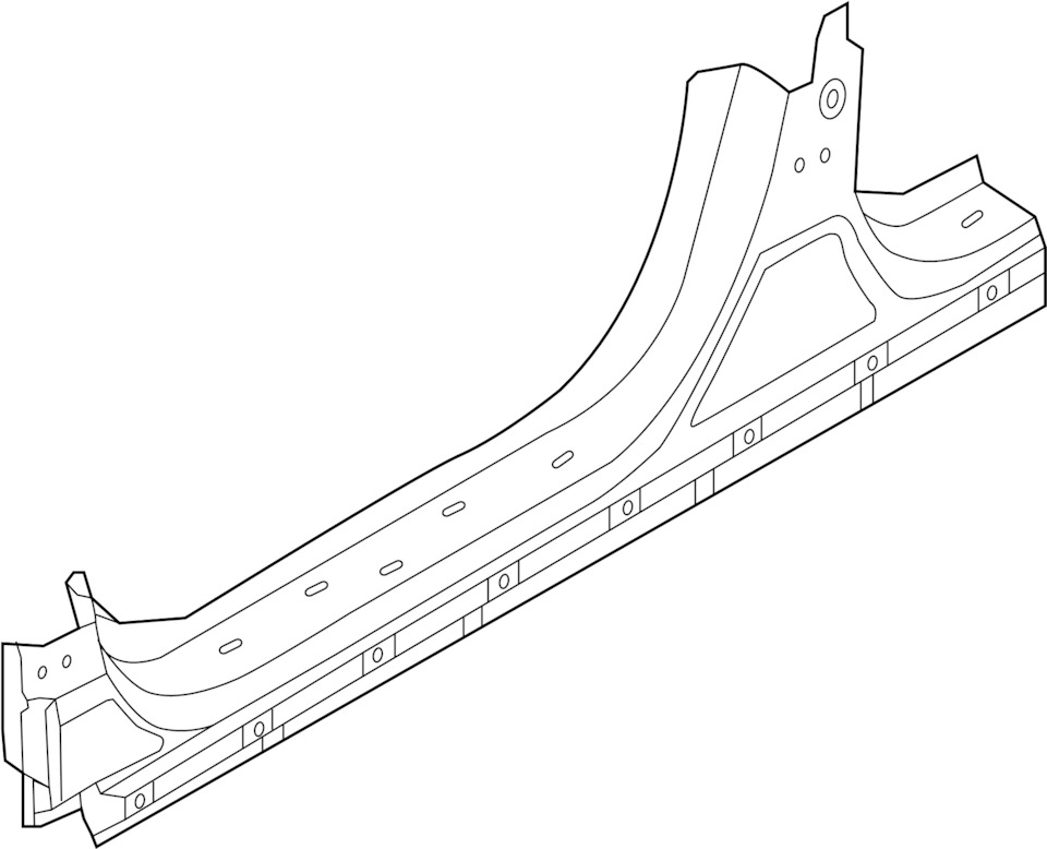 71312A8D10 Panel Side SILL OUTER LH PANEL SIDE SILL OUTR KIA HYUNDAI