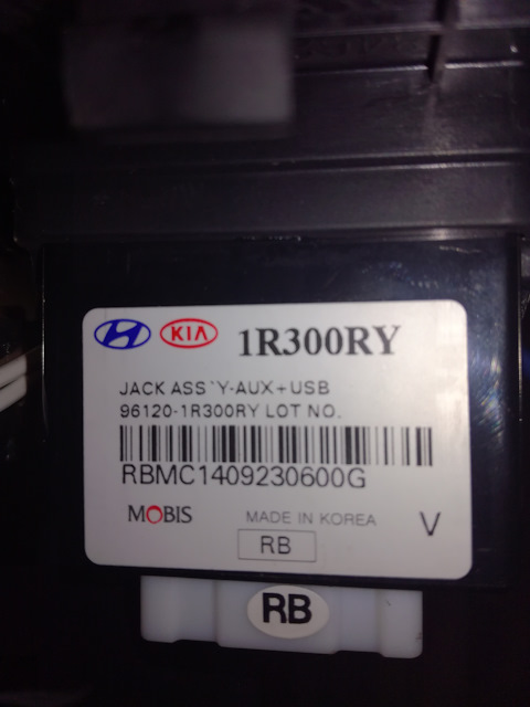 961201R300RY JACK ASSY AUX USB KIA HYUNDAI Запчасти на DRIVE2