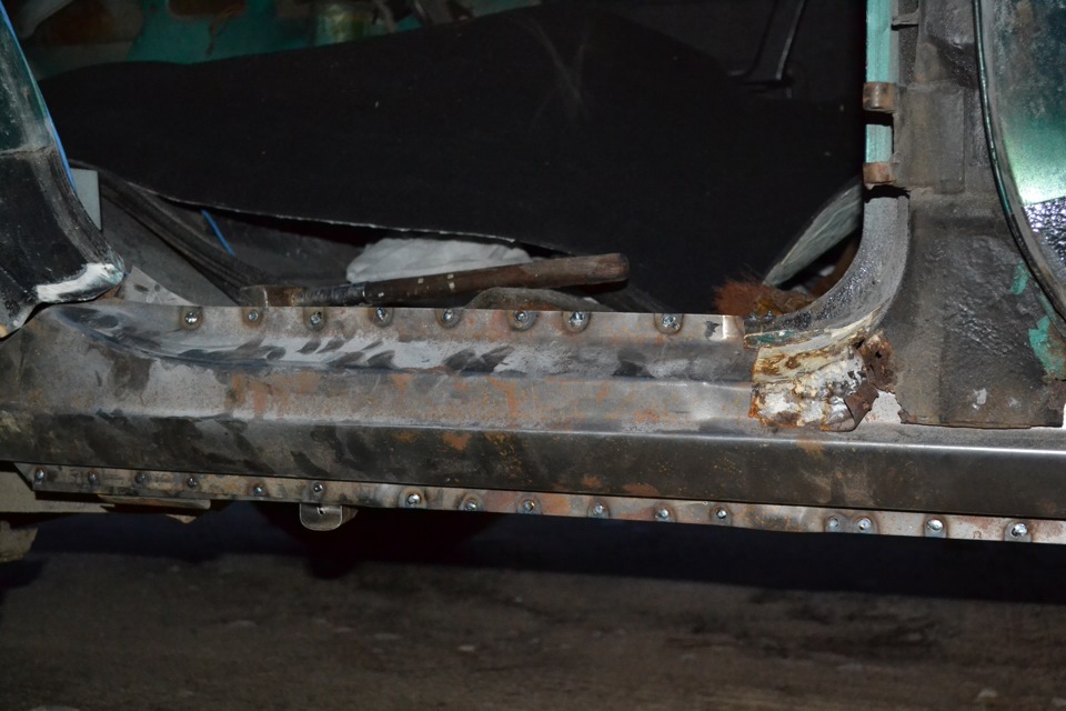 Пороги на газ 3102 своими руками 3