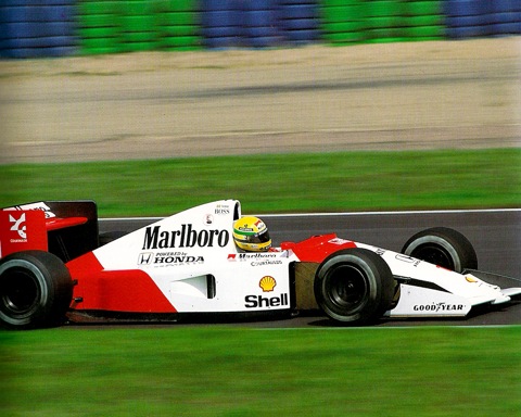 Ayrton Senna. Разгон и переключение передач