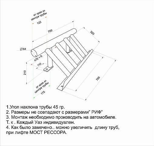 Чертежи защита рулевых тяг на уаз 469 своими руками чертежи 60
