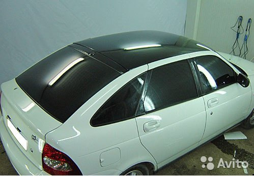 Как сделать черную крышу на авто цена