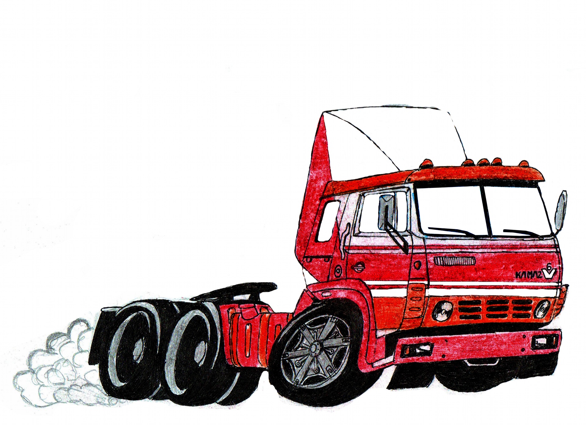 Камаз рисунок
