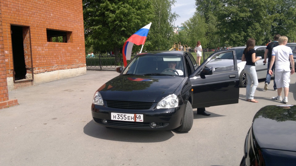 В нашем городе был организован автопробег посвящнный Великой Победе во