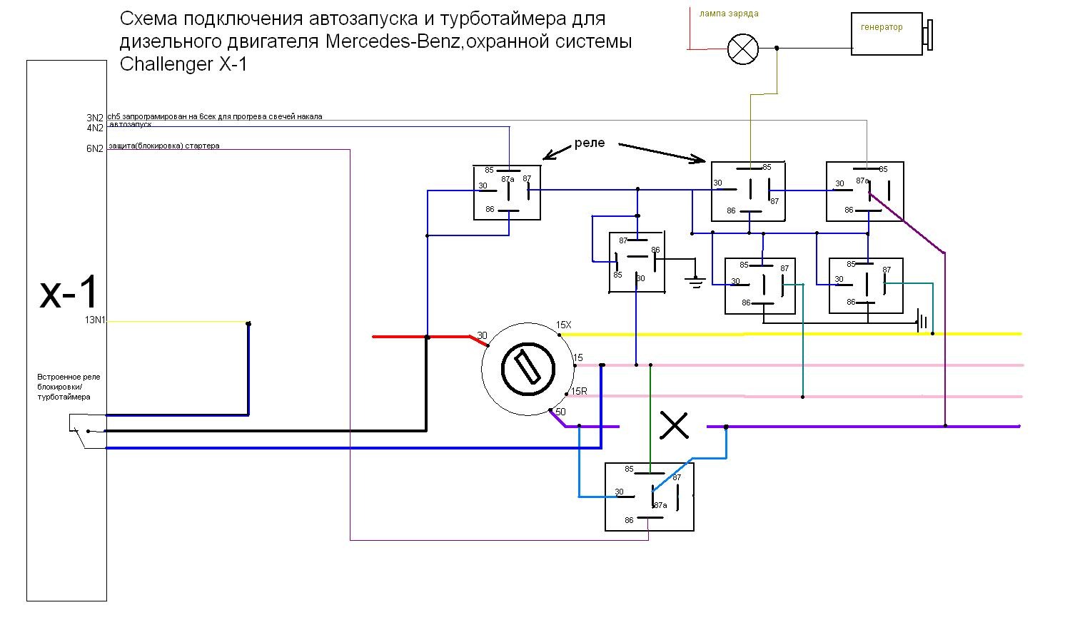 Схема в авто автозапуск Схема в авто автозапуск