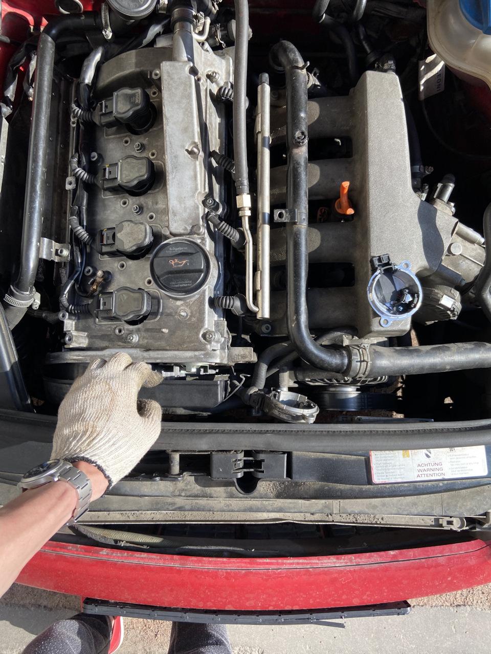 Заменил датчик распредвала (G40) — Audi A4 (B6), 1,8 л, 2004 года ...