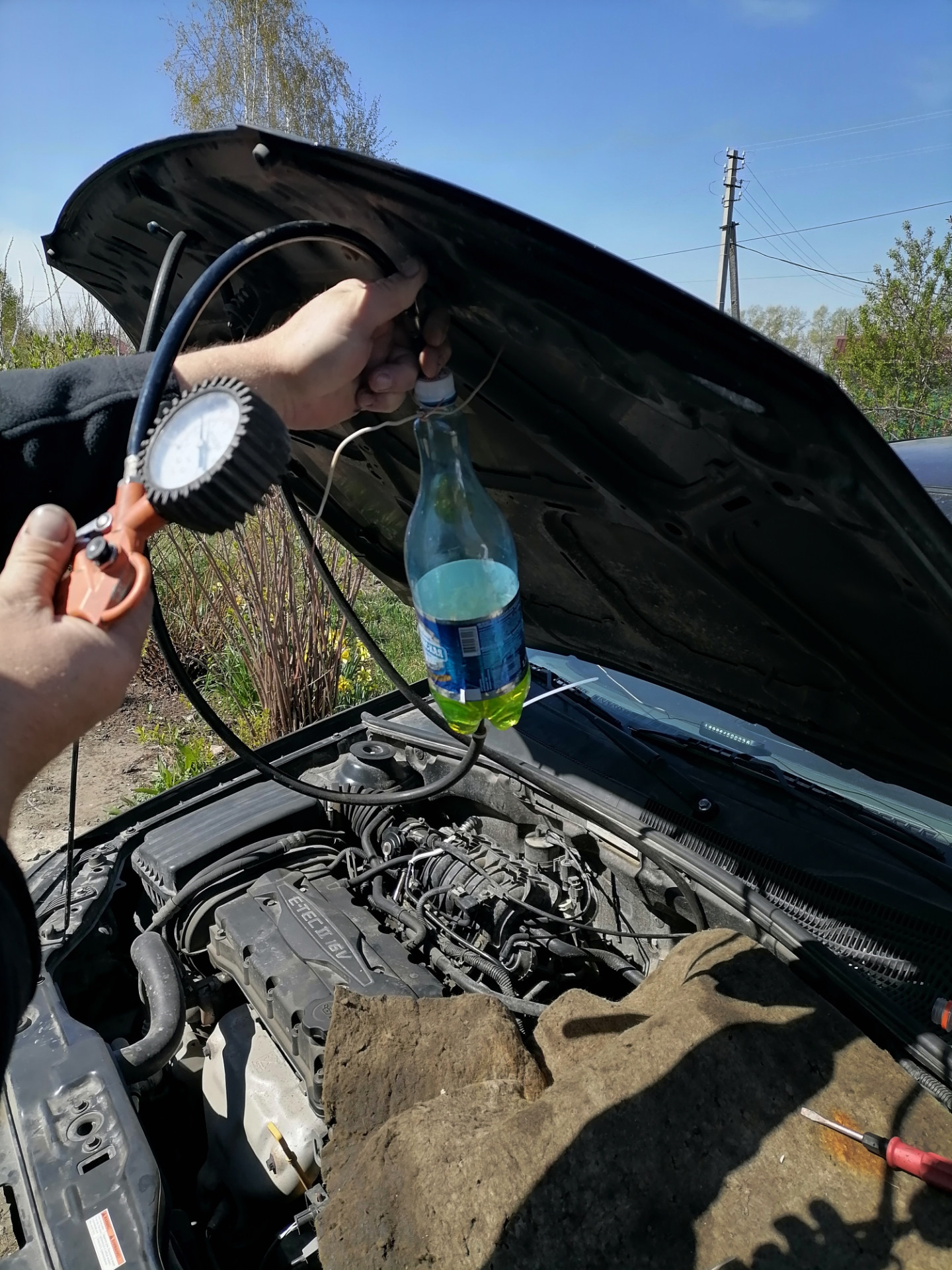 Чистка форсунок без снятия — Chevrolet Lacetti 5D, 1,4 л, 2011 года ...
