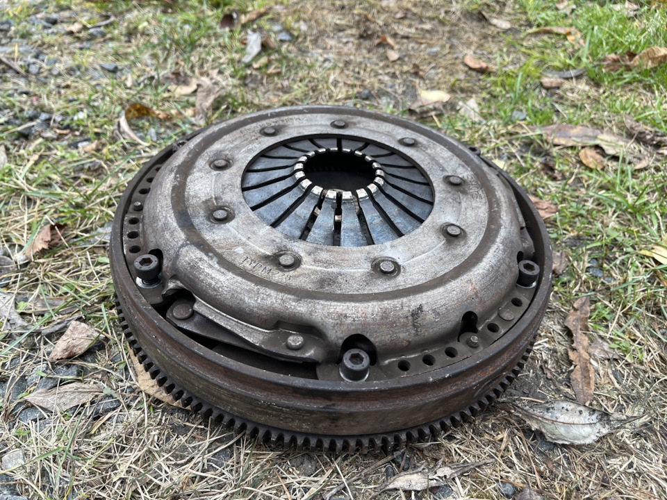 Переход с двухмассового маховика на одномассовый Ауди а4 б6, мотор avb ...