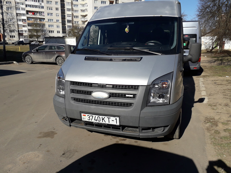 Линзы и Ксенон в штатные фары Форд Транзит — Ford Transit (7G), 2,4 л ...
