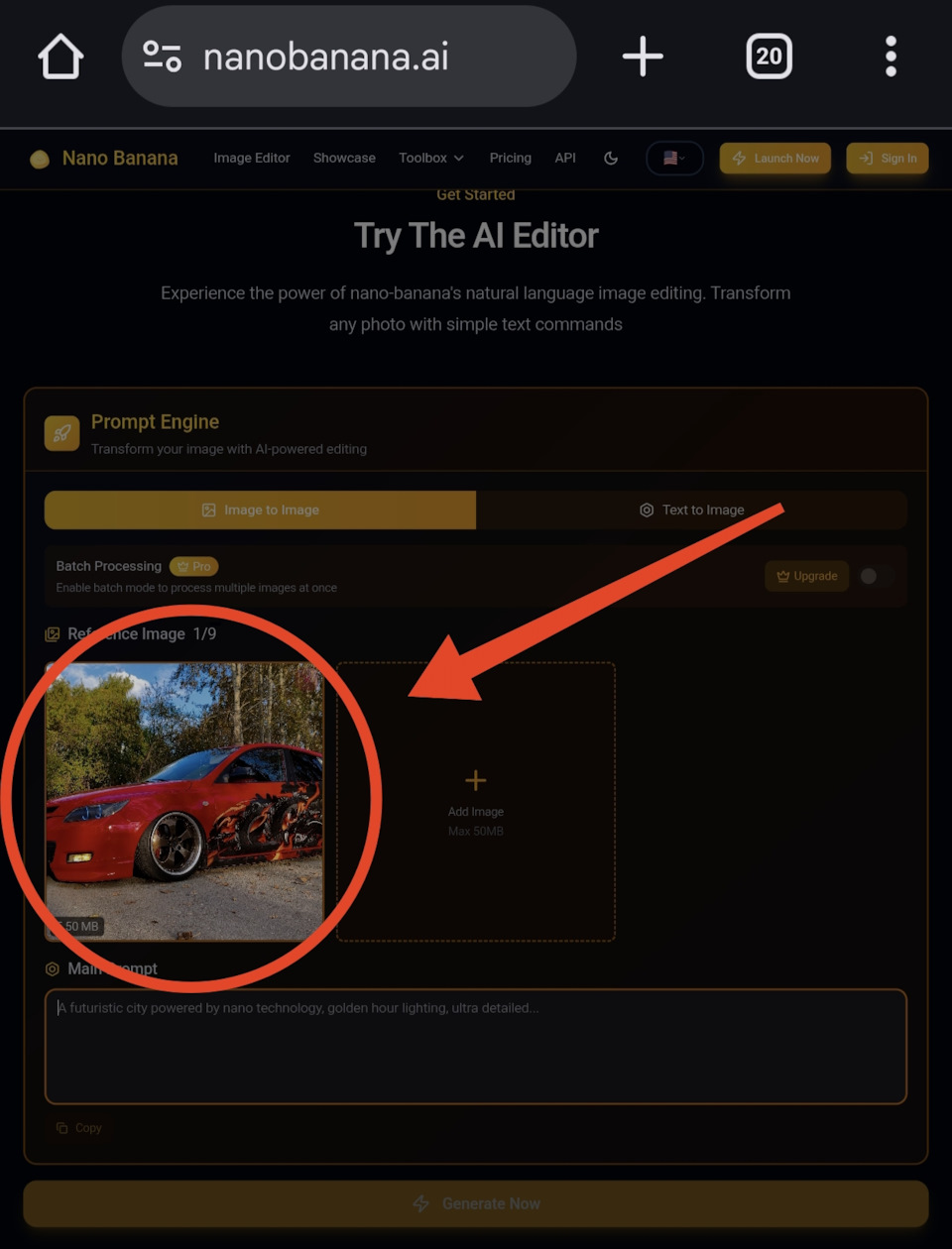 Загружаем ваше фото — Mazda 3 (1G) BK