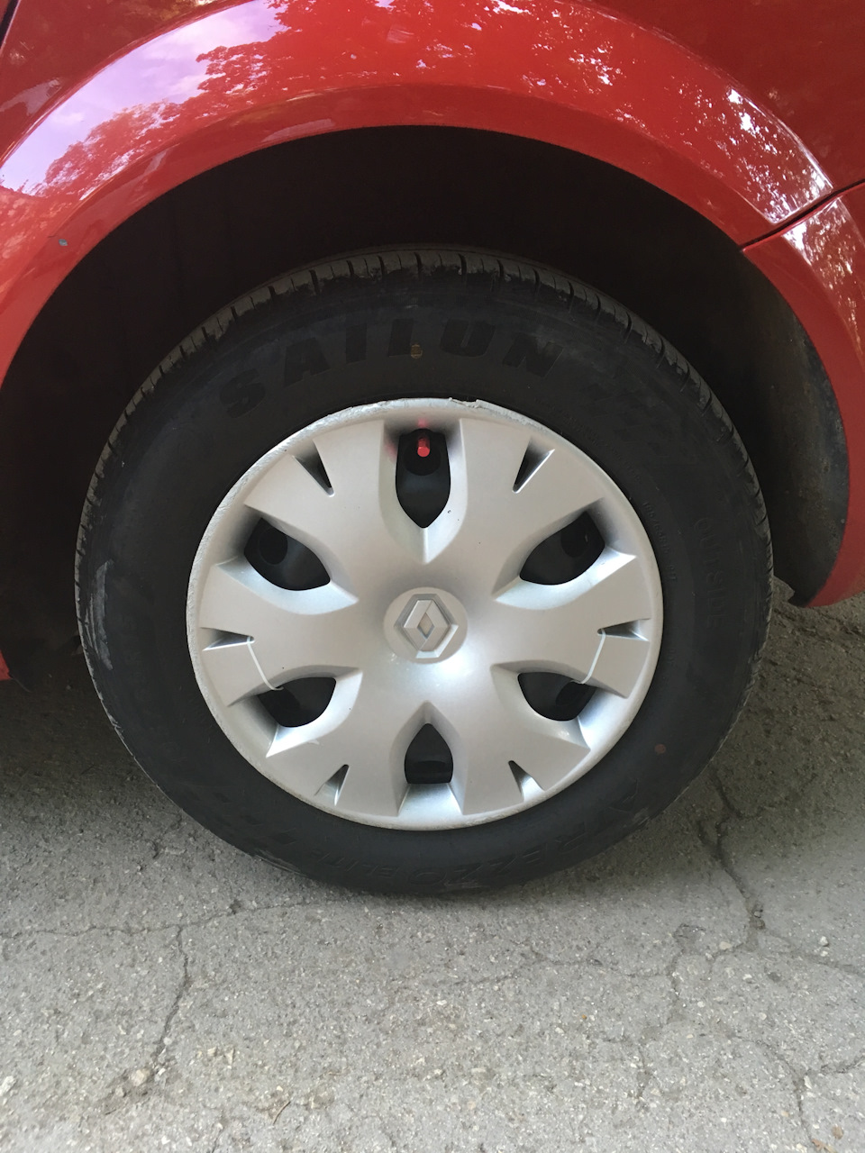 Покраска железных дисков — Renault Megane II, 1,6 л, 2006 года ...