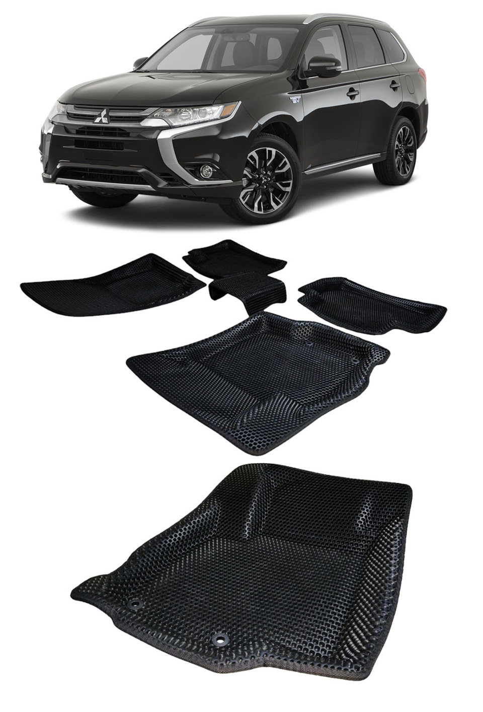 Коврики EVA с бортиками для Mitsubishi Outlander III — EVA Smart на DRIVE2