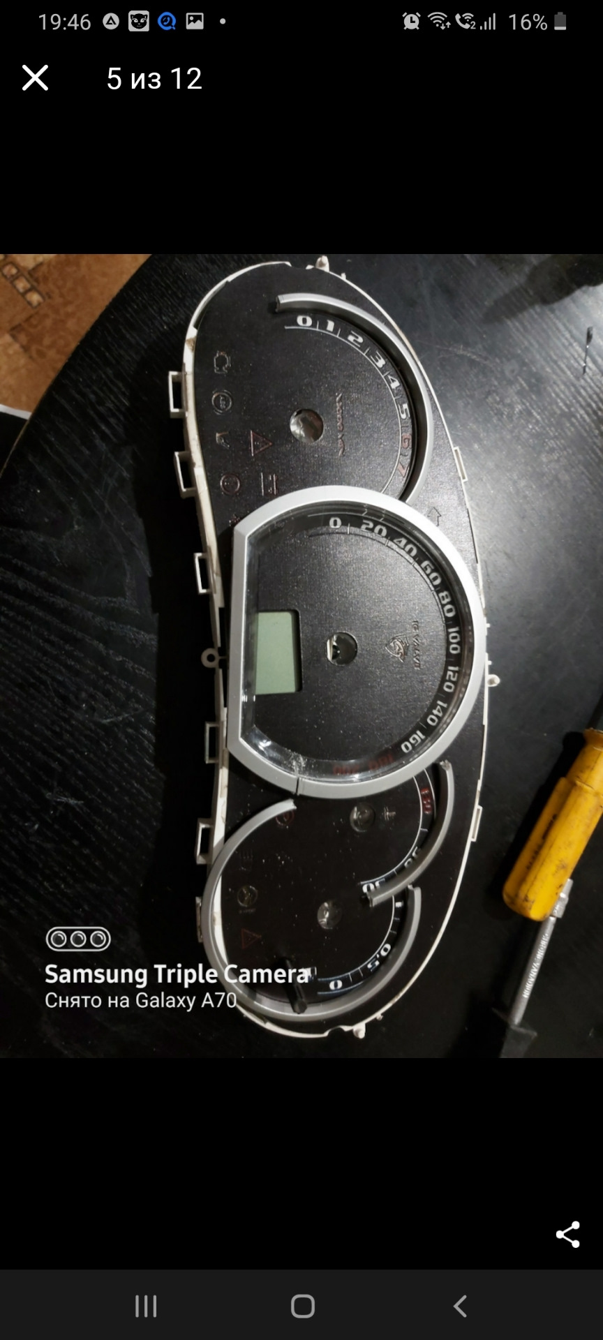 Переделка Пересвет панели щитка приборов Калина 1 — Lada Калина седан ...