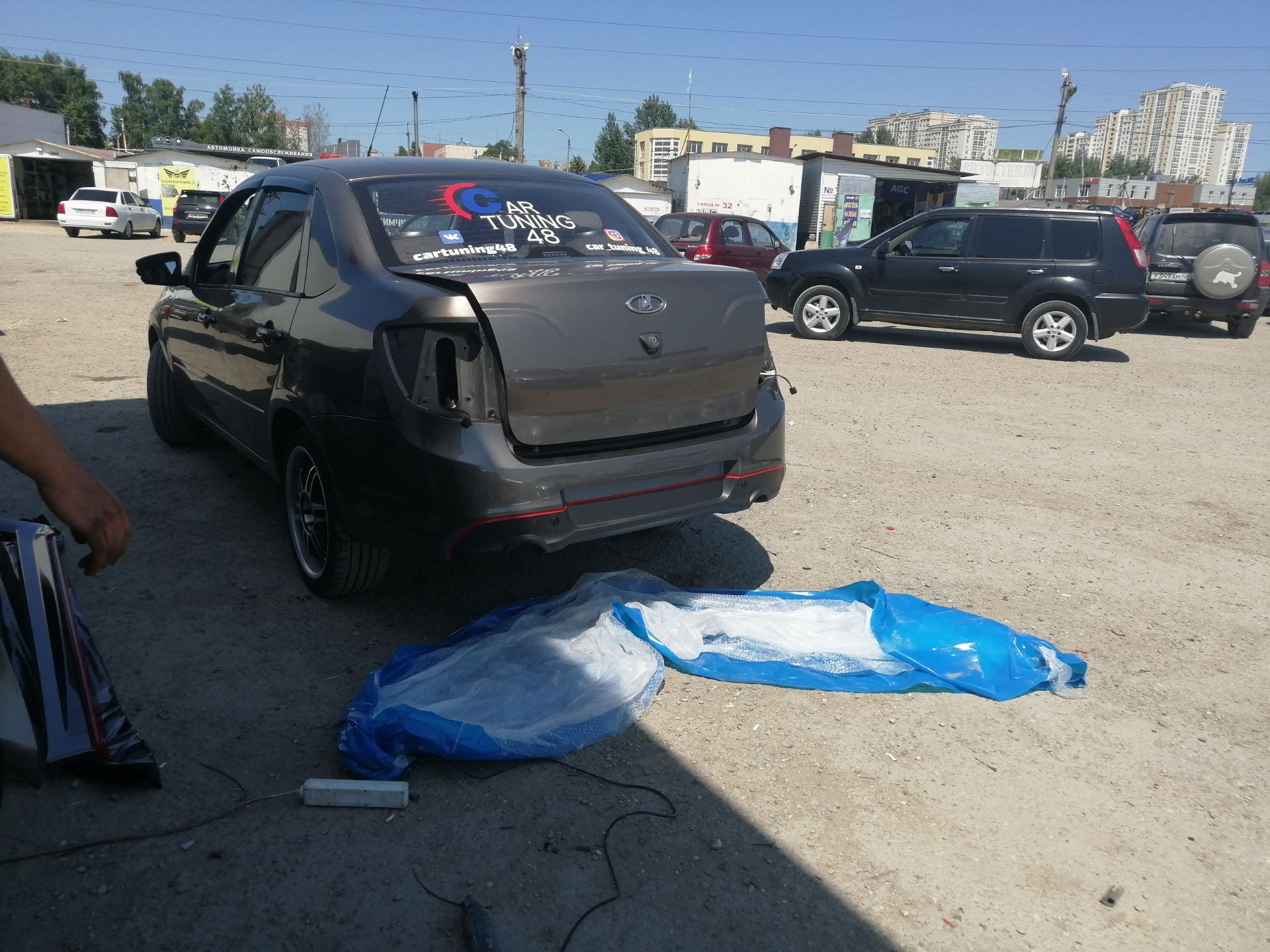 Задний бампер гранта спорт — Lada Гранта, 1,6 л, 2014 года | тюнинг ...