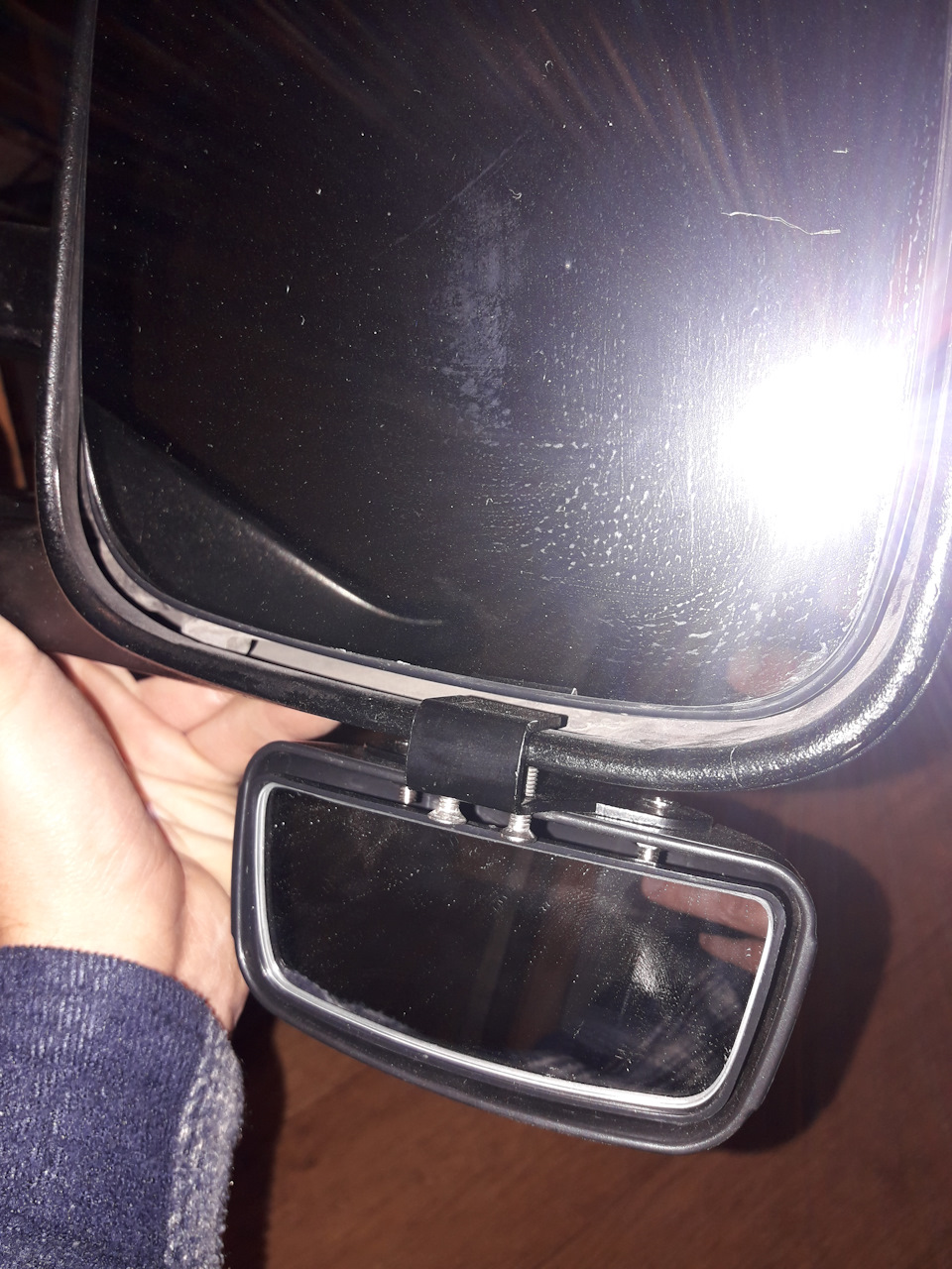 (Бордюрное) зеркало. — Volkswagen Caravelle (T4), 2,5 л, 1991 года ...