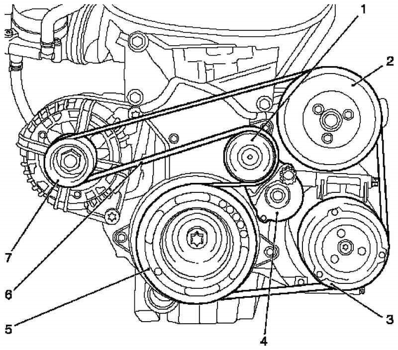 Замена приводного ремня Opel Astra J