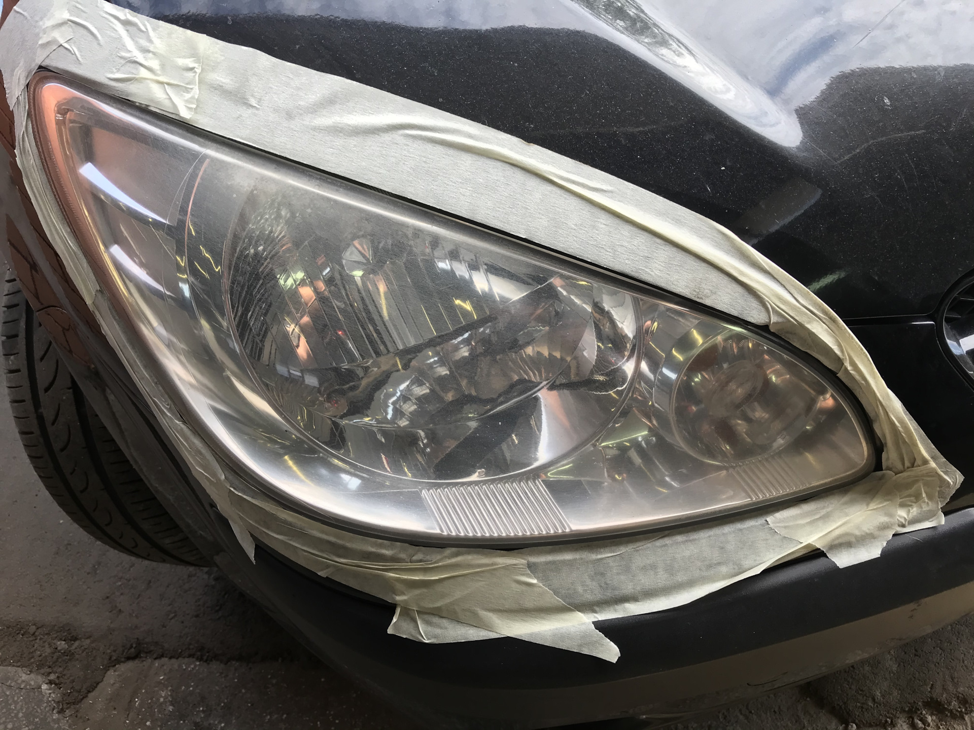 Полировка фар — Hyundai Getz, 1,4 л, 2011 года | просто так | DRIVE2