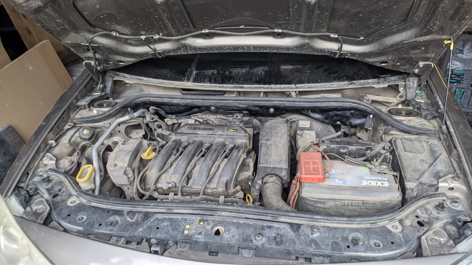 Ремонт жабо на Меган 2 — Renault Megane II, 1,4 л, 2008 года | своими ...