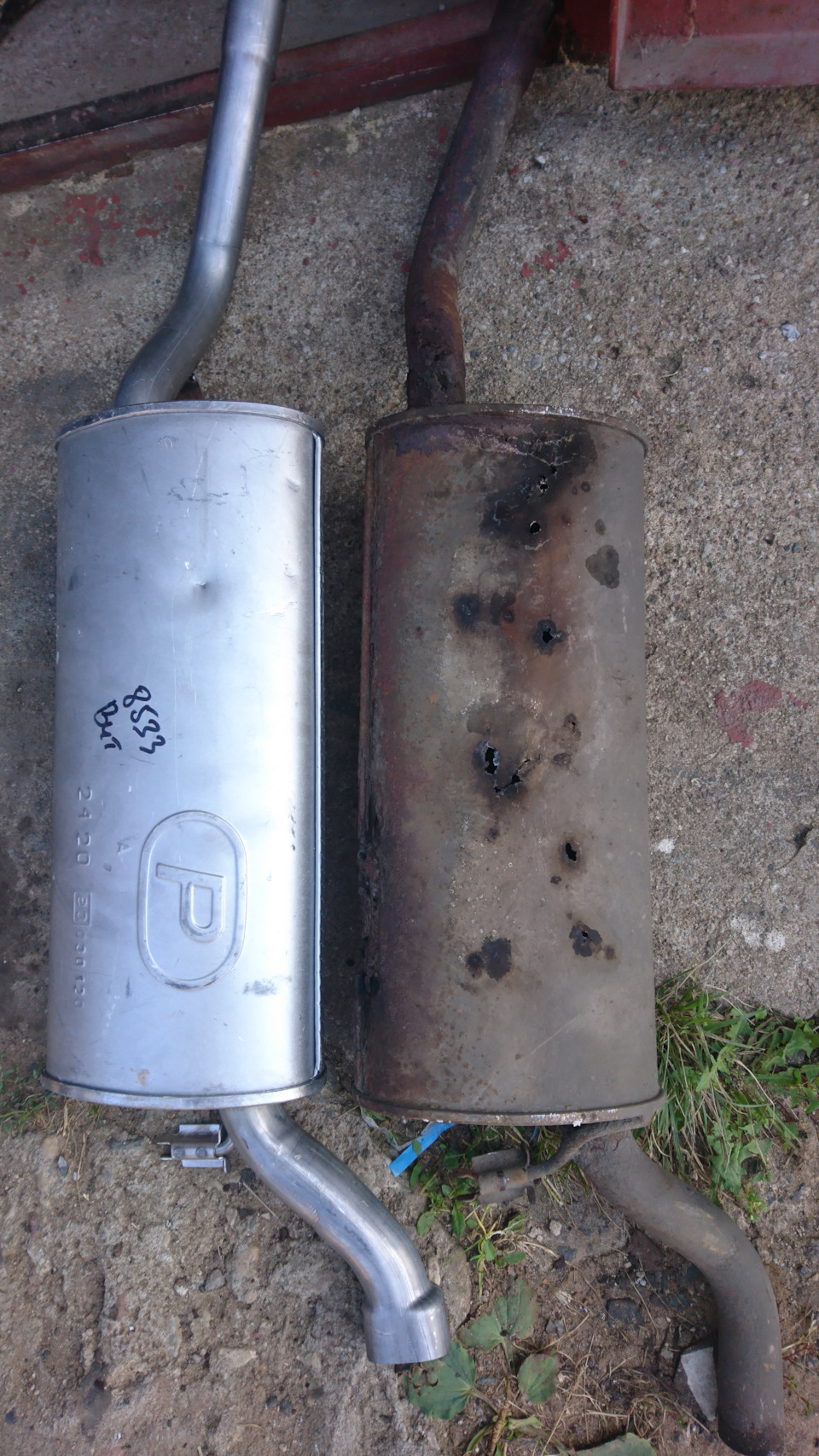 Заменил прогоревший глушитель — Skoda Felicia, 1,6 л, 1997 года ...