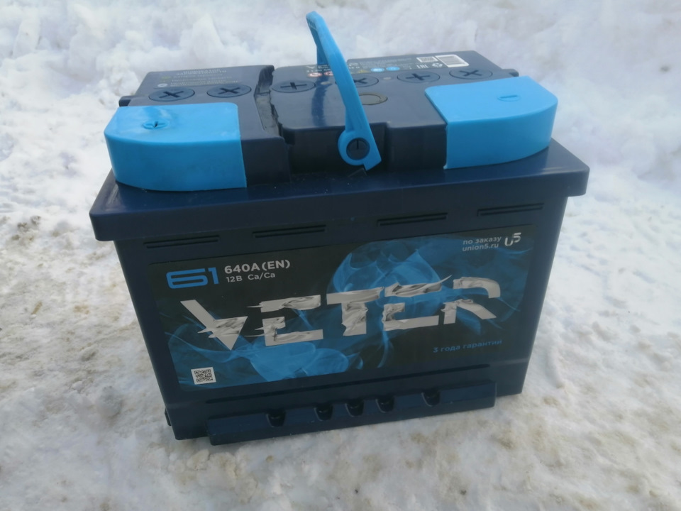 Новый аккумулятор VETER — Lada Приора седан, 1,6 л, 2007 года ...