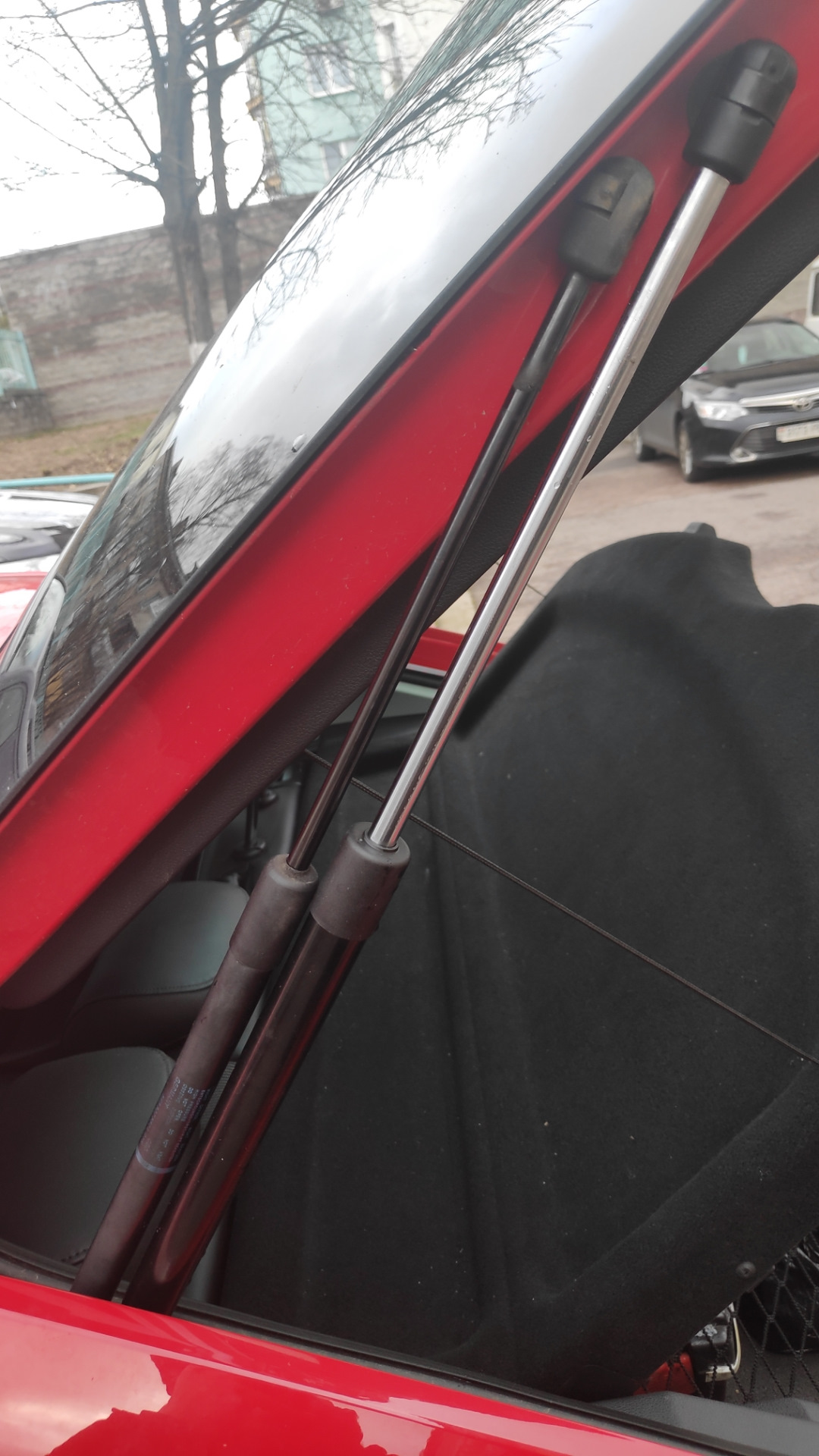 Амортизаторы крышки багажника — Skoda Octavia Mk3, 1,4 л., 2015 года ...