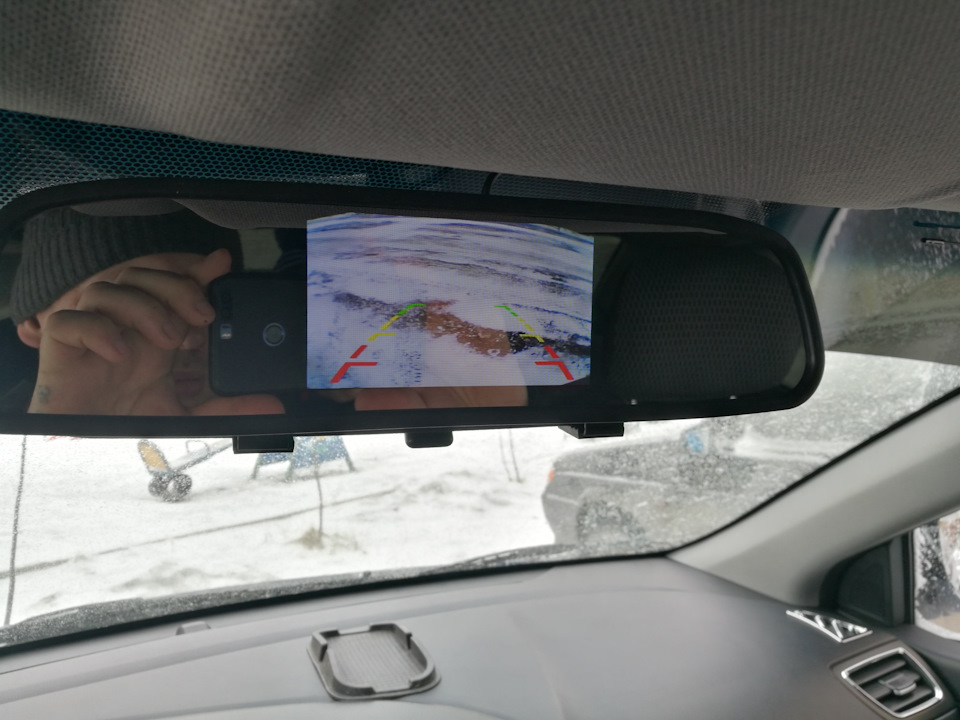 Камеры заднего и переднего вида в зеркало заднего вида — KIA Rio (3G ...