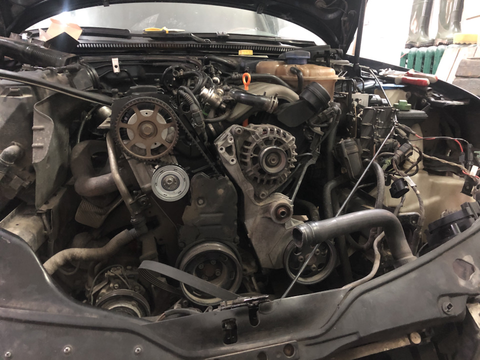 Заміна помпи та термостату — Volkswagen Passat B5, 2 л, 2005 года ...