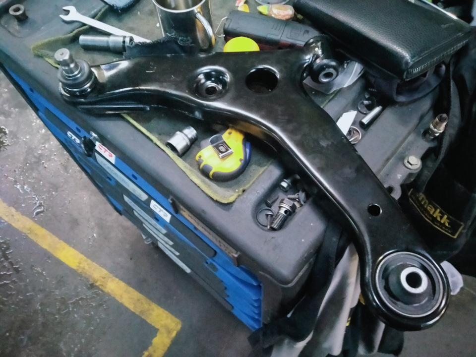 #23. ТО передней подвески: Замена передних рычагов, стоек и втулок СПУ ...