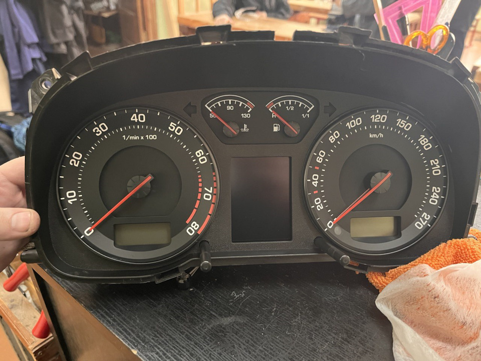 Приборка от СуперБ в Октавия тур. — Skoda Octavia A4 Mk1, 1,8 л, 2001 ...