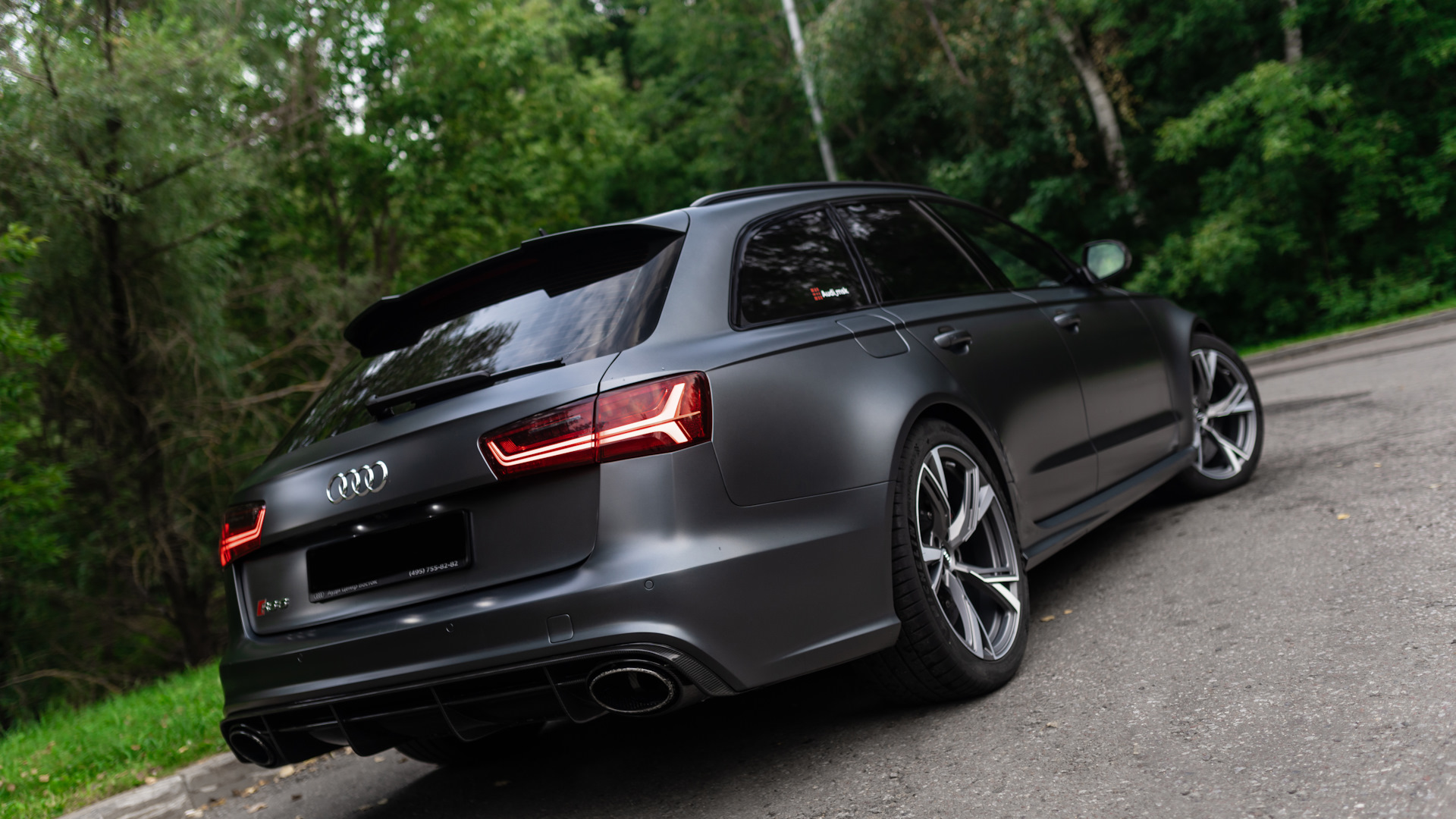 Ауди rs6 черная матовая