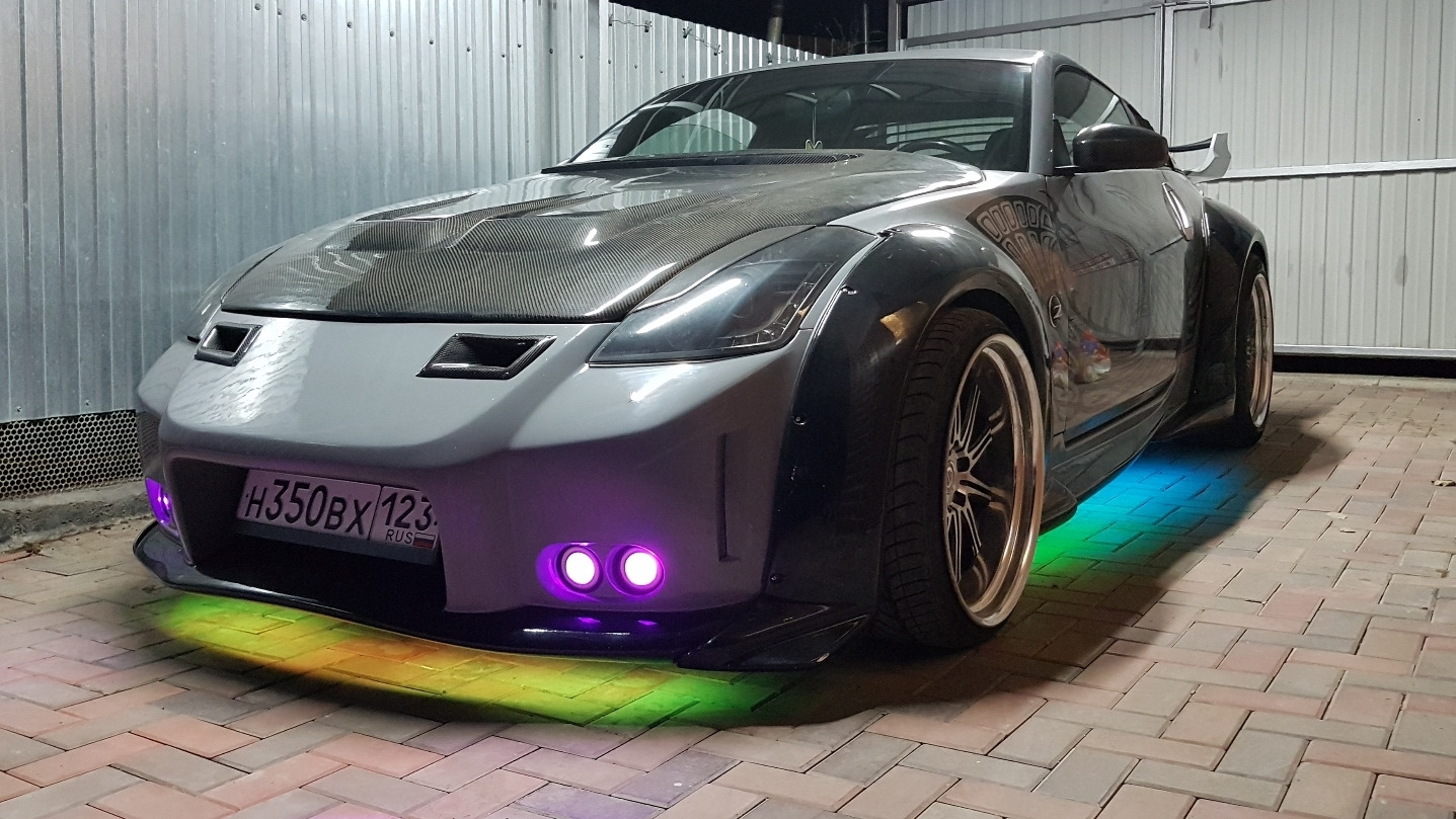 RGB подсветка днища — Nissan 350Z, 3,5 л, 2004 года | стайлинг | DRIVE2