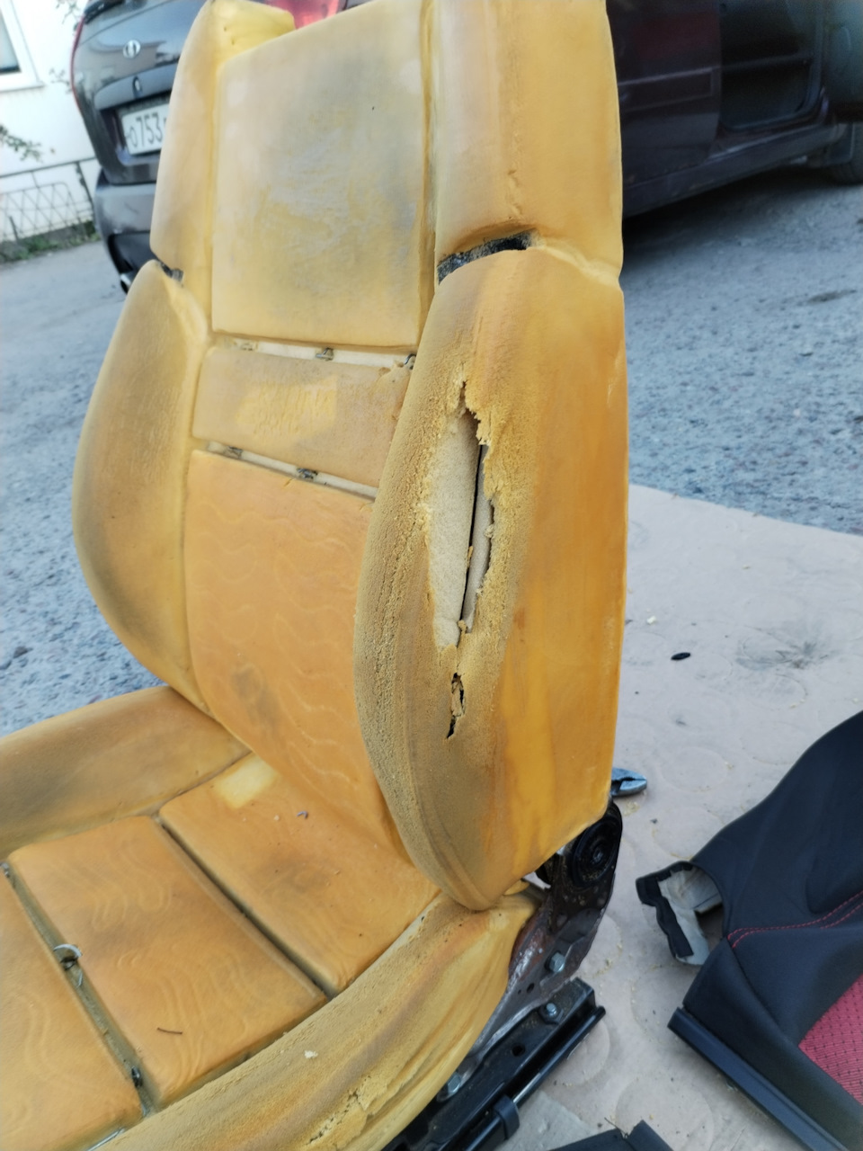 Разборка водительского сиденья и стирка обивки сиденья — Lada Калина ...