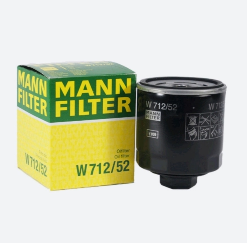 Фильтры разные! Есть отличие! Масляный фильтр mann w712/52 & w712/95 ...