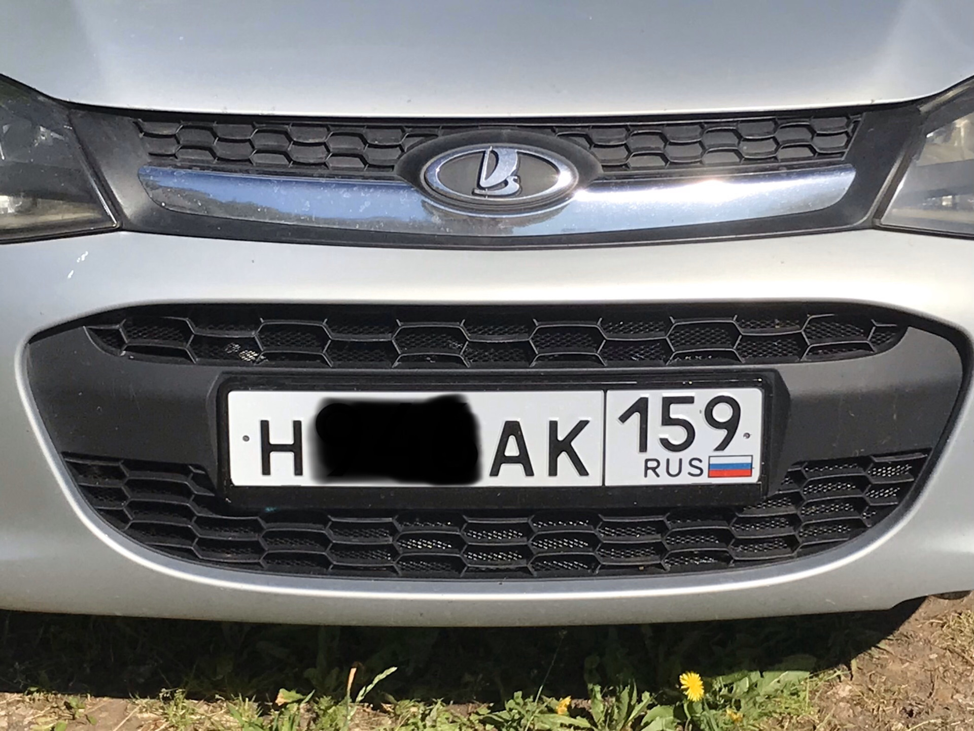 Решетка #️⃣ на передний бампер ч.2 — Lada Калина Универсал (2G), 1,6 л ...