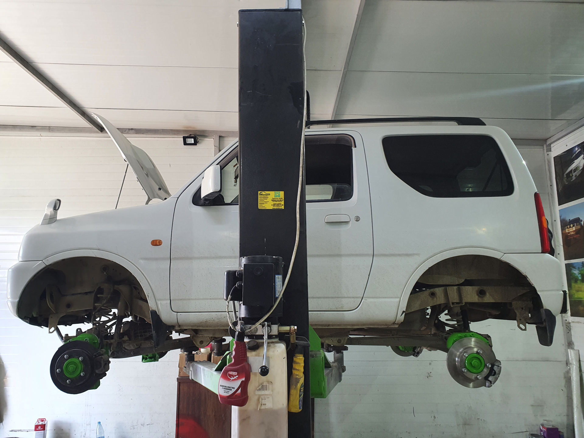 установка портальных редукторов на квадроджим — Suzuki Jimny, 1 л, 2009 ...