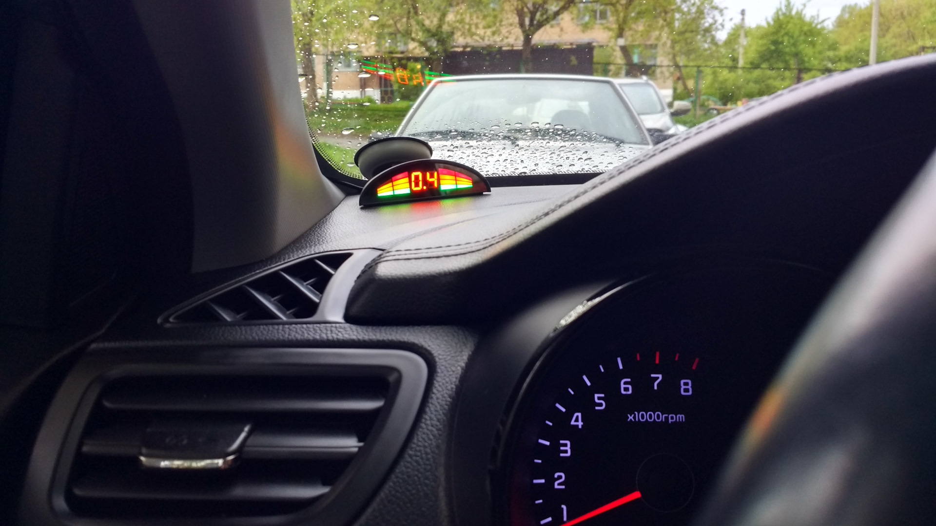19. Установка парктроника AVILINE MP-216LED-F4 вместо Parkmaster. 68608 ...
