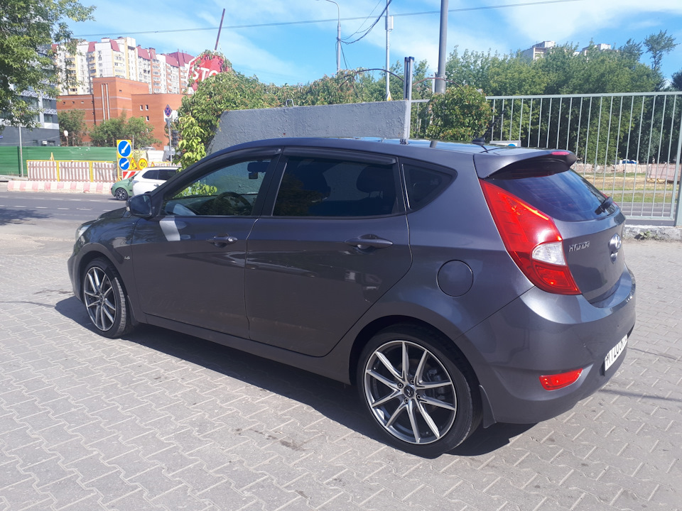 16. Новые летние колёса - Hyundai Solaris Hatchback, 1,6 л, 2016 года колёсные д