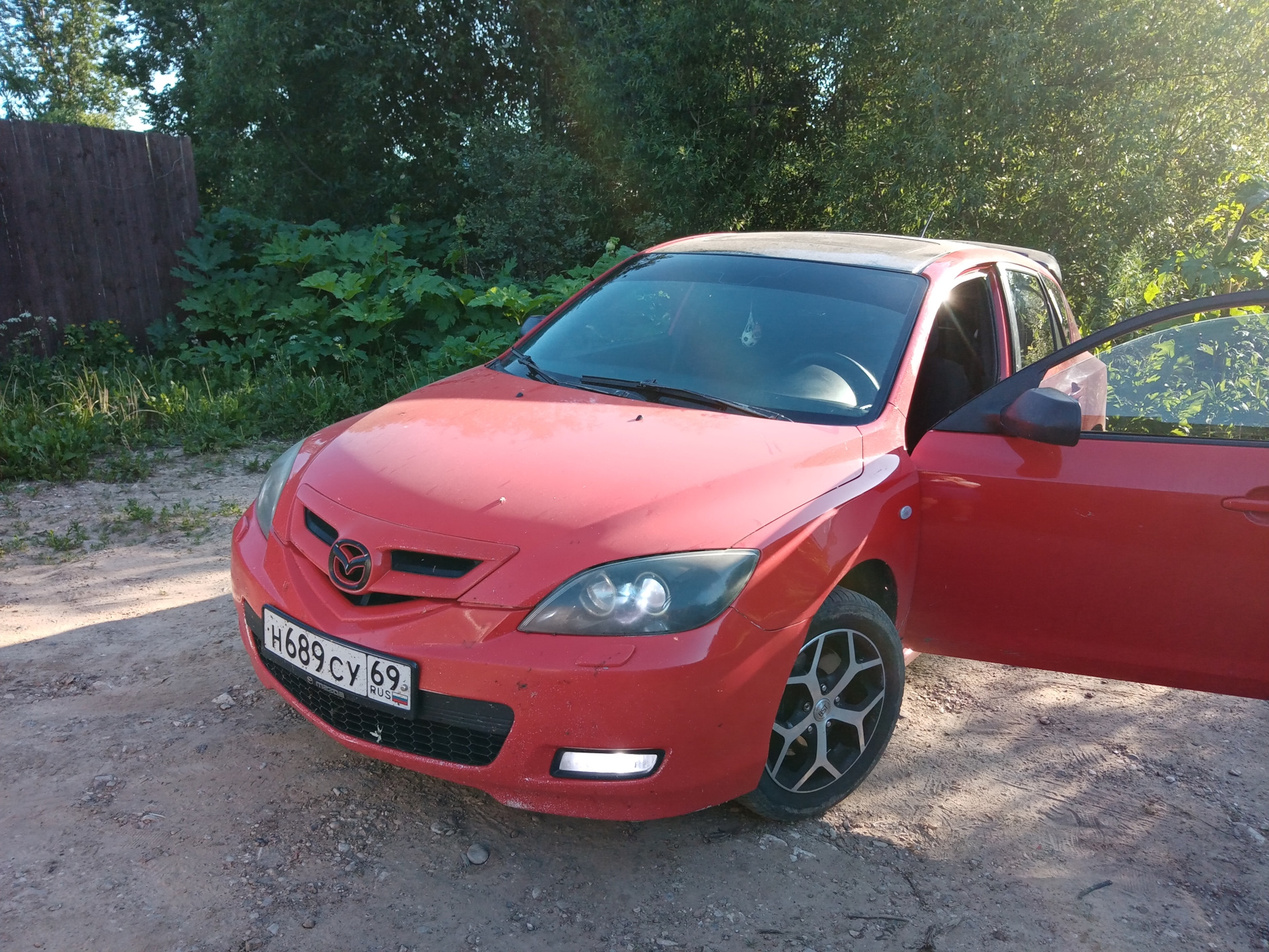 Тонировочка😏🤘 — Mazda 3 (1G) BK, 2 л, 2006 года | аксессуары | DRIVE2