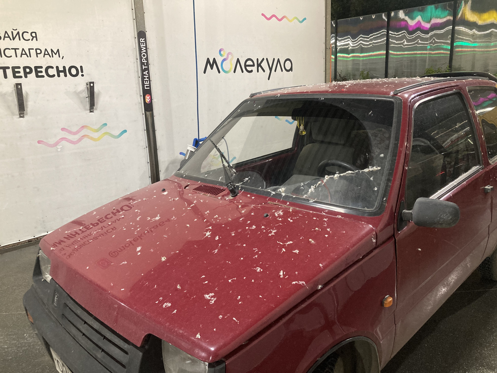 Тополиный пух — Lada 11113 Ока, 0,7 л, 2003 года | мойка | DRIVE2