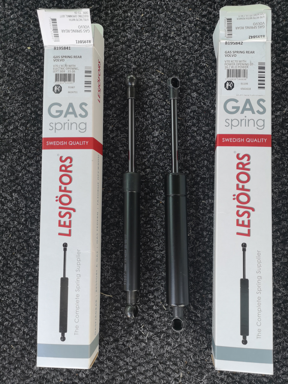 8195841 Газовая пружина, крышка багажник LESJOFORS | Запчасти на