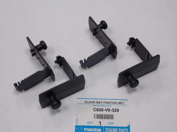 Салонные коврики + крепежи — Mazda 3 (1G) BK, 1,6 л, 2008 года ...